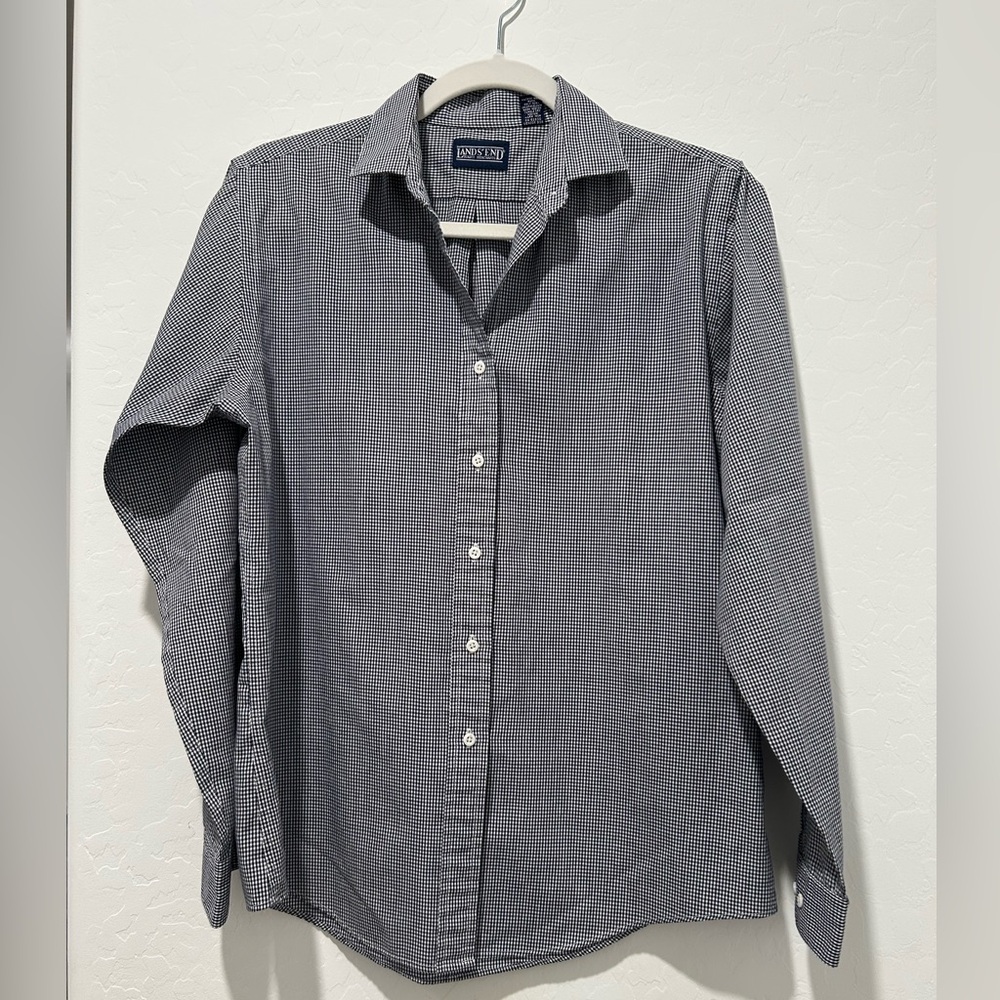 Navy blue gingham